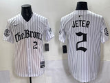 New York Yankees #2 Derek Jeter Yankees White 5 Collaboration