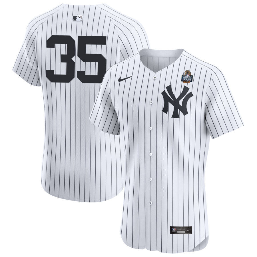 New York Yankees #35 Clay Holmes 2024 World Series Elite Home