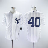 New York Yankees #40 Luis Severino Yankees 40 White Navy Fan