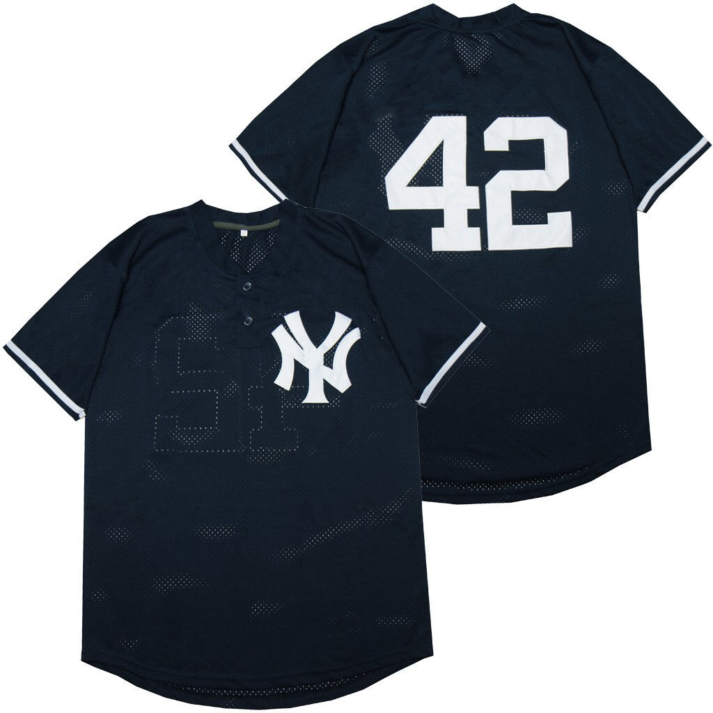 New York Yankees #42 Mariano Rivera Yankees 42 Navy Fan
