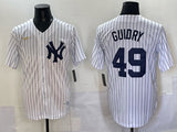 New York Yankees #49 Guidry Yankees Retro Adult