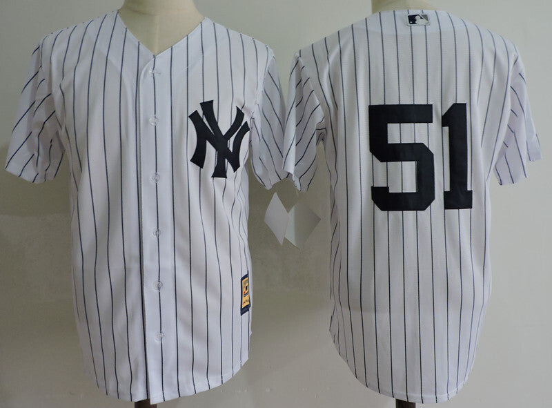 New York Yankees #51 Bernie Williams Style 1