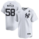 New York Yankees #58 Tim Mayza 2024 World Series Home
