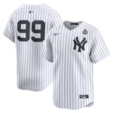 New York Yankees #99 Aaron Judge 2024 World Series Home Limited Player Jersey - White