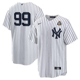 New York Yankees #99 Aaron Judge 2024 World Series Home Replica Player Jersey - White