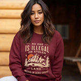 No One Is Illegal on Stolen Land Shirt, We Walk On Indigenous Land Shirt, Sacred Land Shirt, Indigenous Shop, Human Rights Shirt