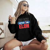 No one Voted For El.o.n shirt, Nobody elected E.lo.n sweatshirt, Anti El Mu.s.k Political Unisex Heavy Cotton Tee Democrat Liberal, Voted Hoodie