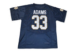 Norte Dame Fighting Irish 2017 Under Armour Adams 33 Navy Back