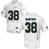 Norte Dame Fighting Irish McIntosh 38 Football Jersey - White