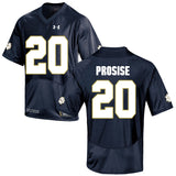 Norte Dame Fighting Irish Prosise 20 Football Jersey - Navy Blue