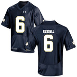 Norte Dame Fighting Irish Russell 6 Football Jersey - Navy Blue