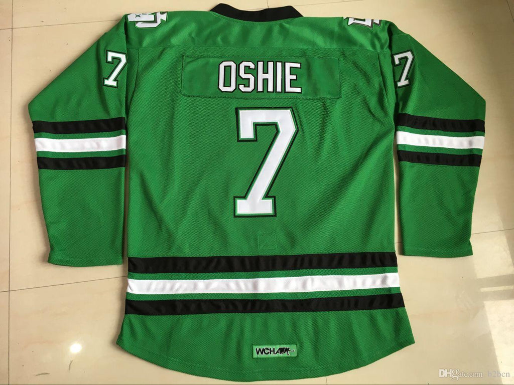 North Dakota Fighting Sioux #7 TJ Oshie Green