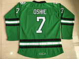 North Dakota Fighting Sioux #7 TJ Oshie Green