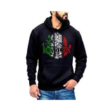 Nuevo Leon Mexico Eagle Emblem Hoodie Sweatshirt Cotton Fabric