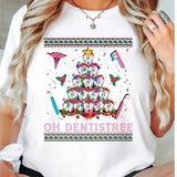 OH Dentistree Tooth T-Shirt, Dental Assistant Christmas Shirt, Christmas Dentist Student Gift Tee, Christmas Teeth Tee, Xmas Dentist Gift Shirt.