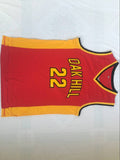 Oak Hill High School #22 Carmelo Anthony Anthony High School 22 # Red Jersey Style 4
