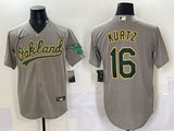 Oakland Athletics #16 Nick Kurtz Athletics Adult Style 3