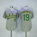 Oakland Athletics #19 Bert Campaneris Athletics 19 Gray Elite Edition Style 2