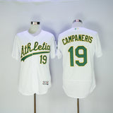 Oakland Athletics #19 Bert Campaneris Athletics 19 White Elite Edition Retro Player Style 1