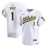 Oakland Athletics #1 Esteury Ruiz Home Limited Player Jersey - White