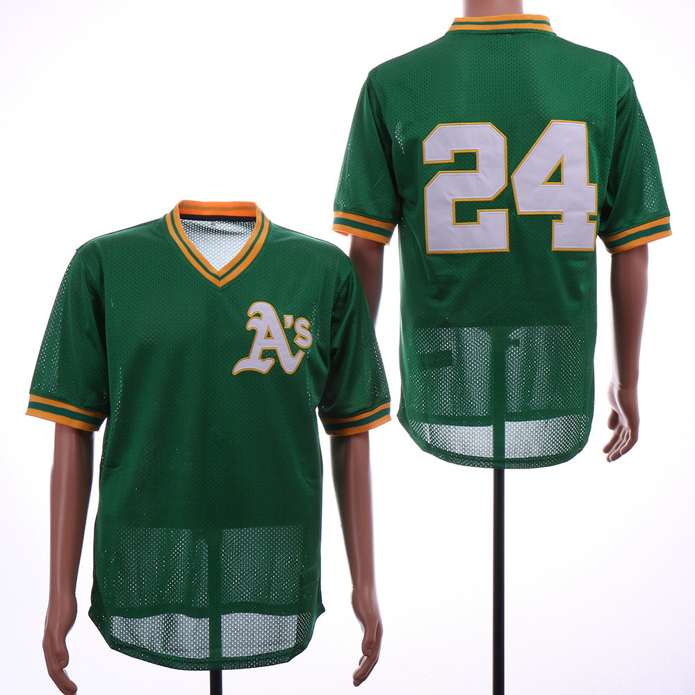 Oakland Athletics #24 Rickey Henderson Athletics 24 Retro