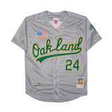 Oakland Athletics #24 Rickey Henderson Style 3