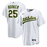 Oakland Athletics #25 Brent Rooker Home Men Jersey - White