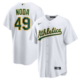 Oakland Athletics #49 Ryan Noda Home Men Jersey - White