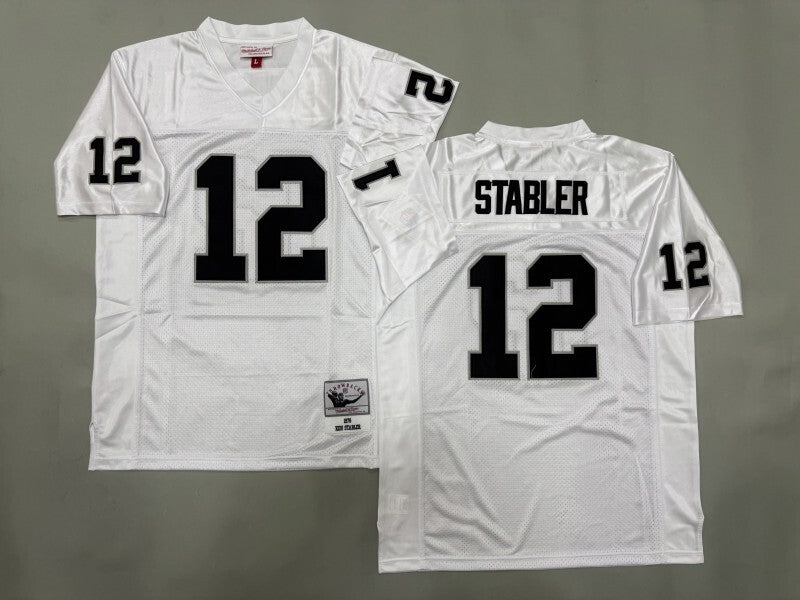 Oakland Raiders #12 Ken Stabler Los Angeles Raiders Style 2