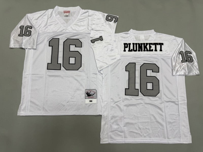 Oakland Raiders #16 Jim Plunkett Los Angeles Raiders Style 2
