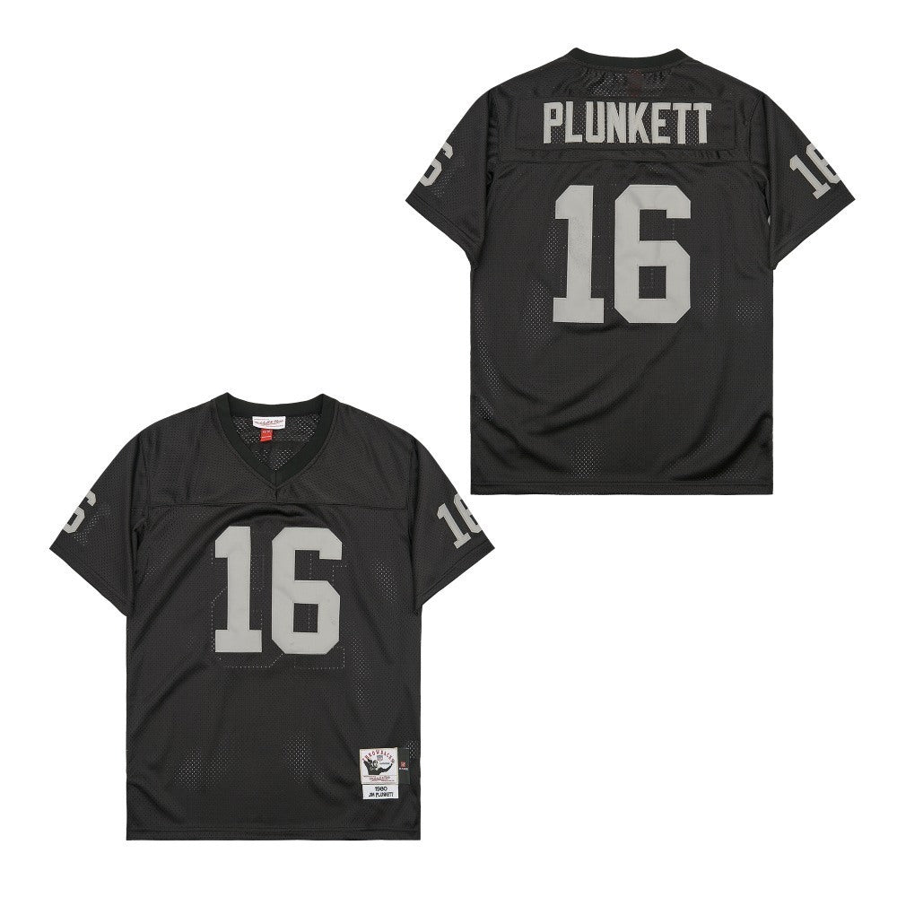 Oakland Raiders #16 Jim Plunkett PLUNKETT#16 Black