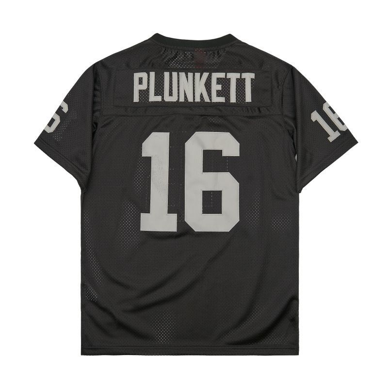 Oakland Raiders #16 Jim Plunkett plunkett#16 Black Style 1