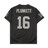 Oakland Raiders #16 Jim Plunkett plunkett#16 Black Style 1
