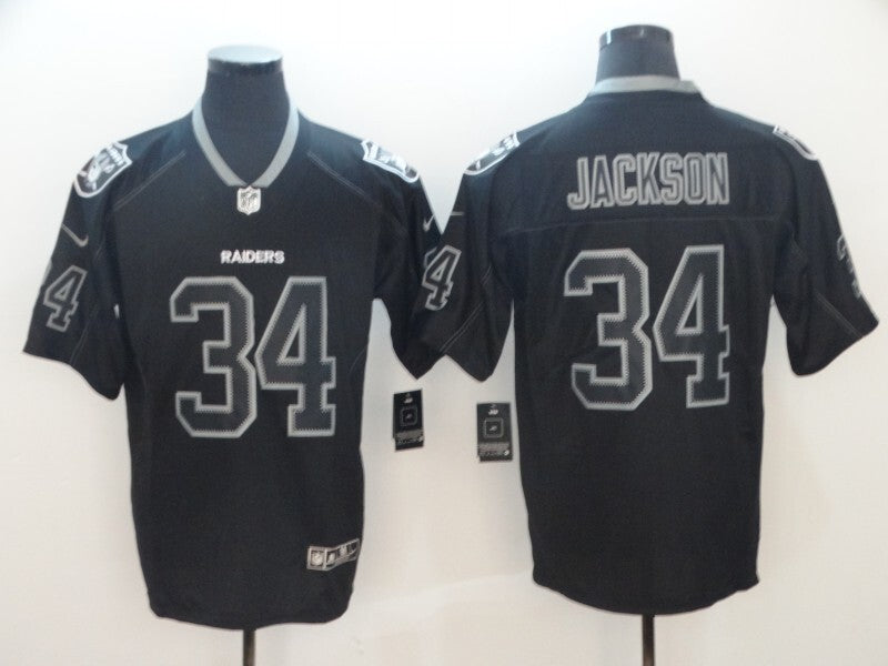Oakland Raiders #34 Bo Jackson Legend Lights Out