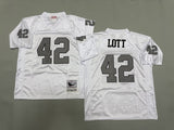 Oakland Raiders #42 Fred Ronnie Lott Los Angeles Raiders Style 3