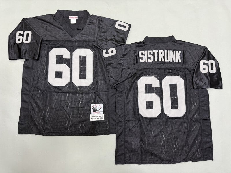Oakland Raiders #60 Otis Sistrunk Los Angeles Raiders Style 1