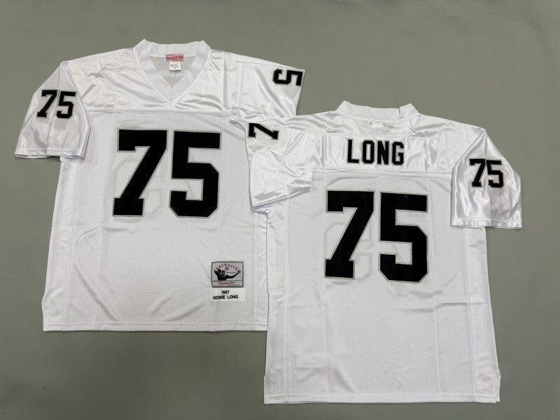 Oakland Raiders #75 Howie Long Los Angeles Raiders Style 3