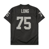 Oakland Raiders #75 Howie Long long#75 Black Style 1