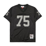 Oakland Raiders #75 Howie Long long#75 Black Style 2