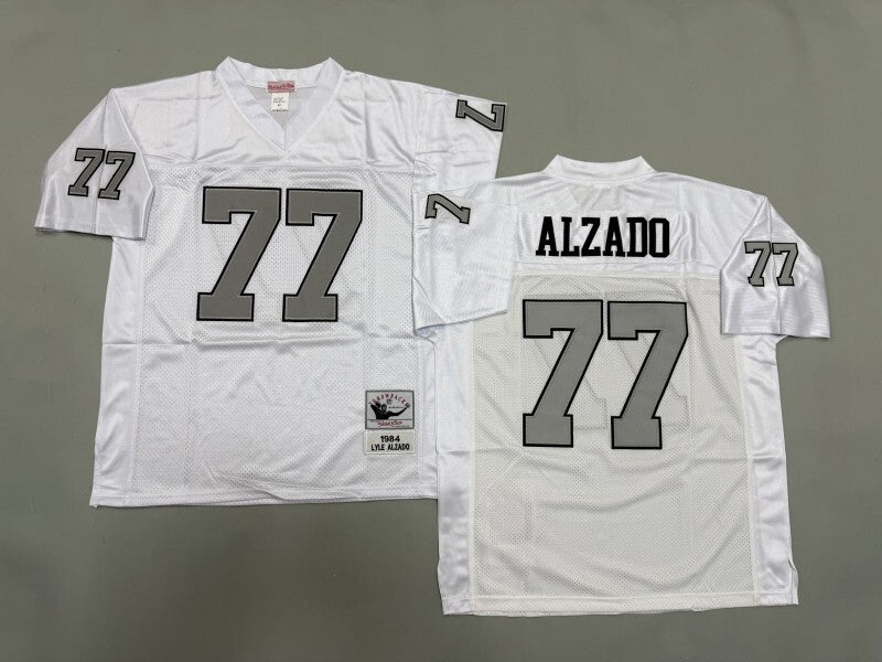 Oakland Raiders #77 Lyle Alzado Los Angeles Raiders Style 1