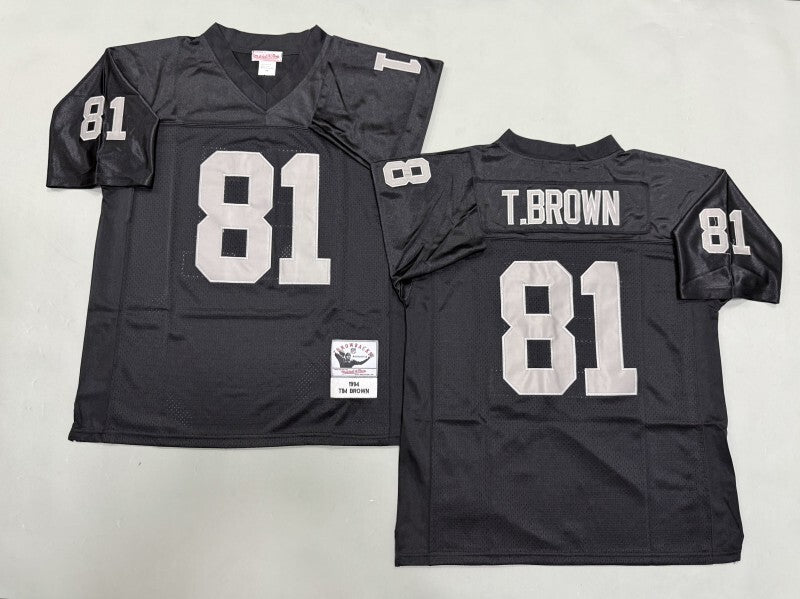 Oakland Raiders #81 Tim Brown Los Angeles Raiders Style 1
