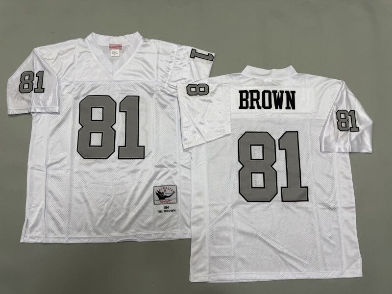 Oakland Raiders #81 Tim Brown Los Angeles Raiders Style 2