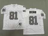 Oakland Raiders #81 Tim Brown Los Angeles Raiders Style 2