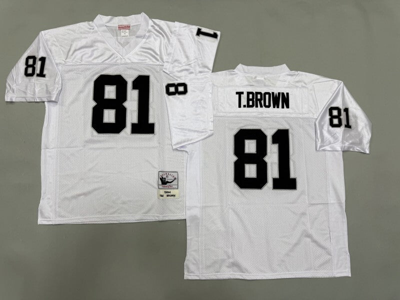 Oakland Raiders #81 Tim Brown Los Angeles Raiders Style 3