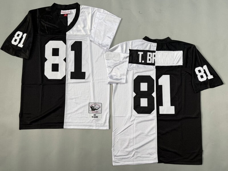 Oakland Raiders #81 Tim Brown Los Angeles Raiders Style 4