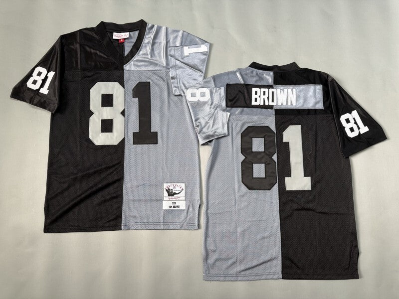 Oakland Raiders #81 Tim Brown Los Angeles Raiders Style 5