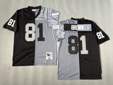 Oakland Raiders #81 Tim Brown Los Angeles Raiders Style 5
