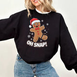 Oh Snap Sweatshirt, Gingerbread Bakery Sweatshirt, Christmas Snacks Sweatshirt, Best Christmas Ever Sweatshirt, Christmas Baking Sweatshirt, Cookie Quotes Sweatshirt, Gingerbread Man