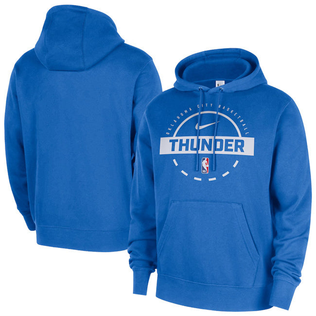 Oklahoma City Thunder Blue 2025 26 Practice Club Pullover Hoodie