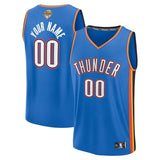Oklahoma City Thunder Fanatics 2025 NBA Finals Fast Break Replica Custom Jersey - Icon Edition - Blue